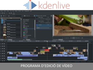PROGRAMA D’EDICIÓ DE VÍDEO
 
