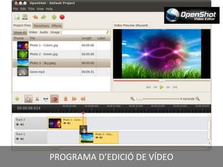 PROGRAMA D’EDICIÓ DE VÍDEO
 
