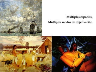 Múltiples espacios,
Múltiples modos de objetivación
 