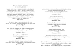 Fruto que pedimos en este misterio:
                      EL AMOR FRATERNO
  Hagamos por los demás lo que queremos que los...