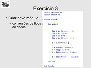 Desenvolvimento em .Net - Estruturas Basicas