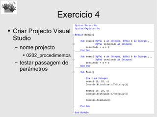 Desenvolvimento em .Net - Estruturas Basicas