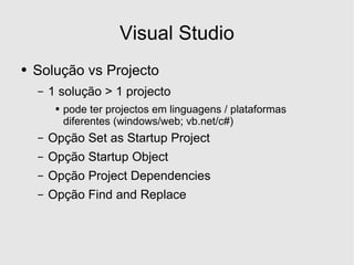 Desenvolvimento em .Net - Estruturas Basicas