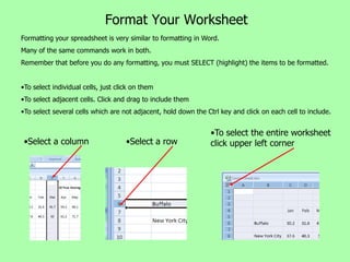 02 Excel entering data | PPTX