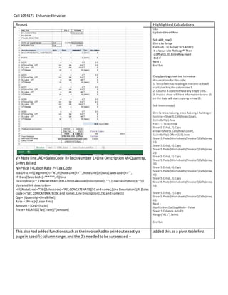 Excel Template Projects PDF