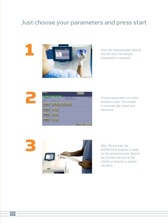 AQT Radiometer blood gas analysis device