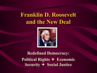 02 Franklin D Roosevelt and New Deal | PPT