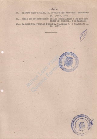 M
i
l
t
o
n
L
a
z
o
Y
z
a
g
a
Q
u
i
m
i
c
o
F
a
r
m
a
c
e
u
t
i
c
o
 