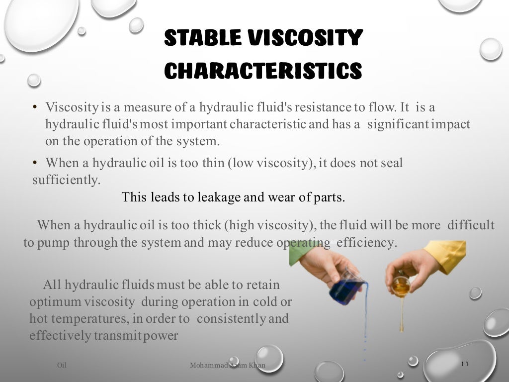 Hydraulic Fluids and Properties