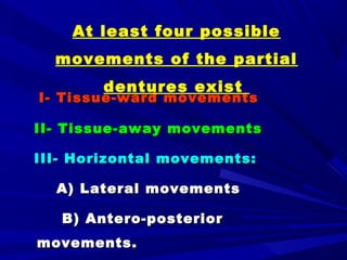 Tissue Ward Rotation Rpd 1. forces acting on rpd | PPT