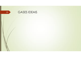 GASES IDEAIS
20
 