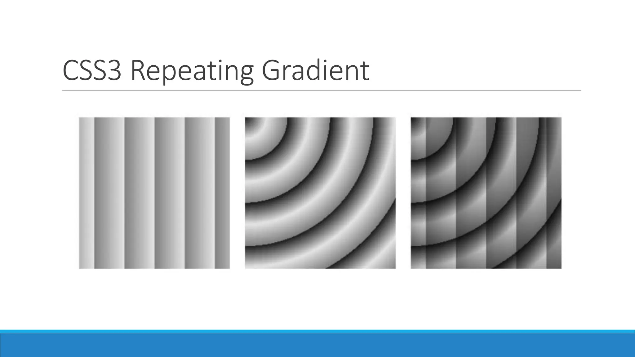 CSS3 Repeating Gradient
 