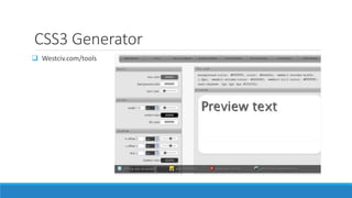 CSS3 Generator
 Westciv.com/tools
 
