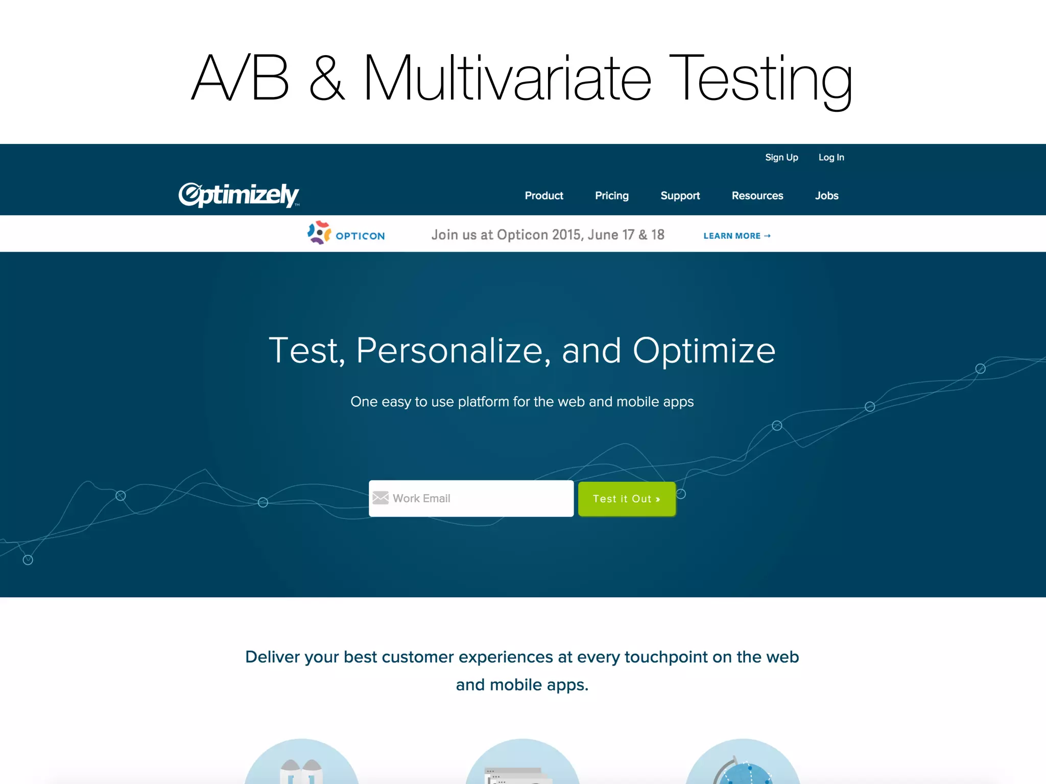 A/B & Multivariate Testing
 