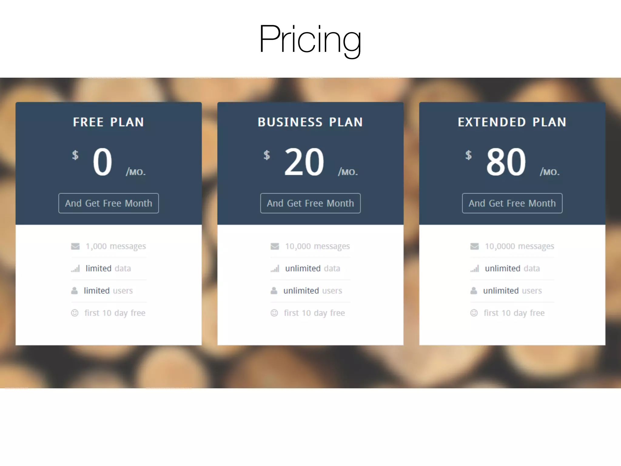 Pricing
 