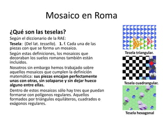 Tesela Triangular 02guia historia del mosaico i | PDF