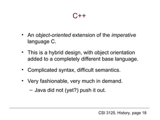 A brief history of programming languages | PPT