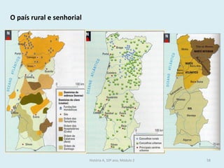 O país rural e senhorial 
História A, 10º ano, Módulo 2 
58  
