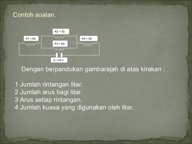 Contoh Soalan Litar Selari - Pewarna j