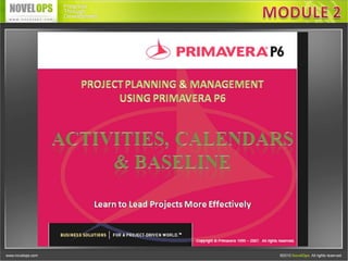 Activity, Baseline & Calendars