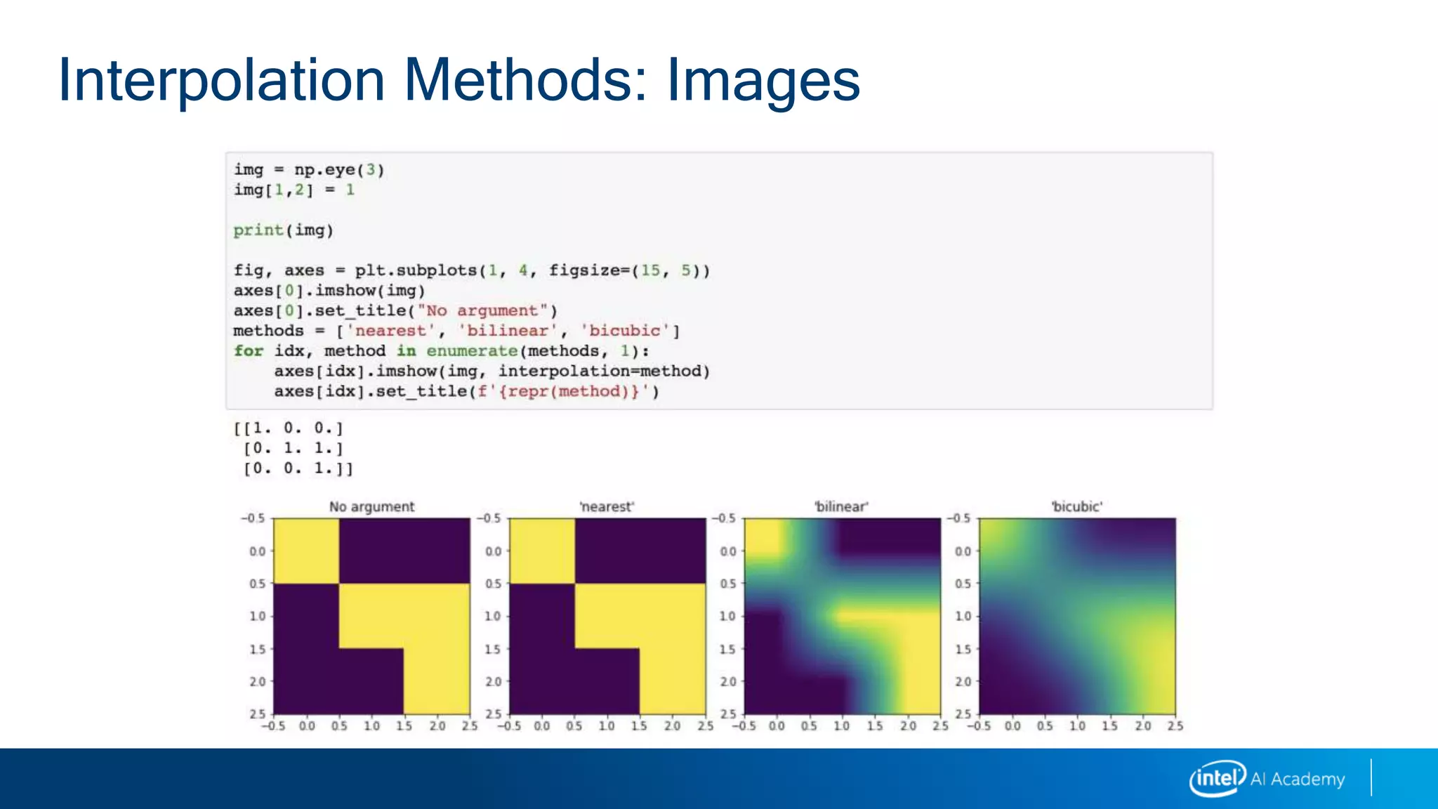 Interpolation Methods: Images
 