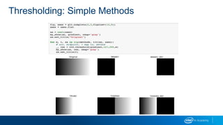 Thresholding: Simple Methods
 
