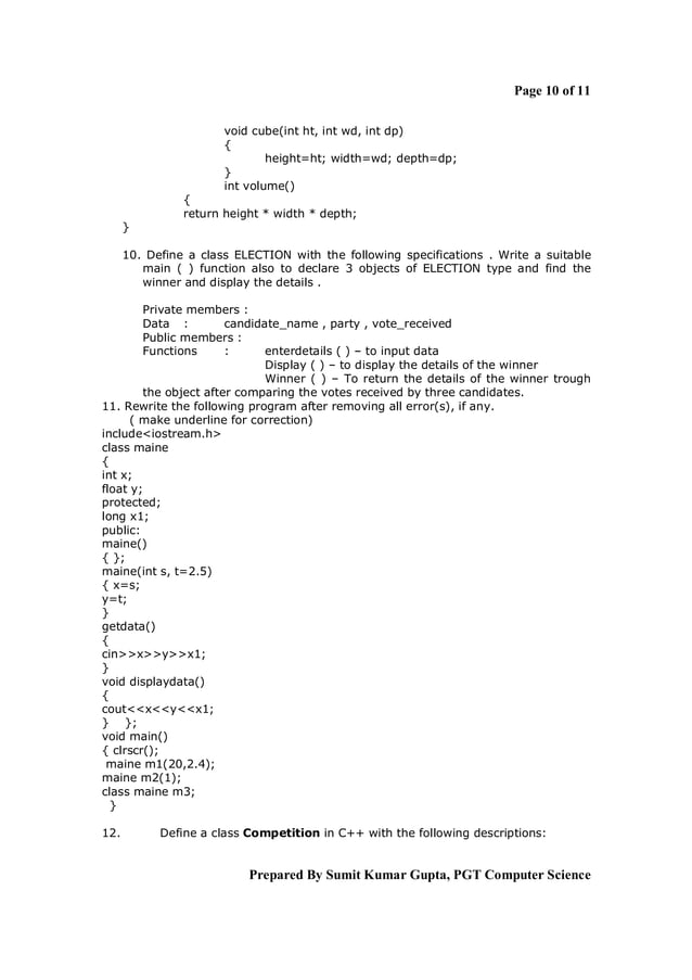 Implementation of oop concept in c++ | PDF