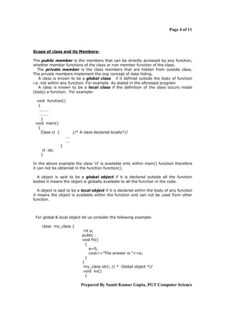 Implementation of oop concept in c++ | PDF