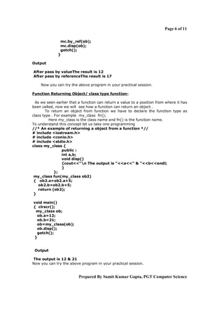 Implementation of oop concept in c++ | PDF