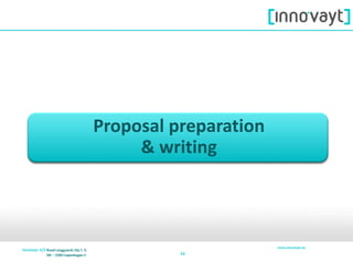 1616
Proposal preparation
& writing
 