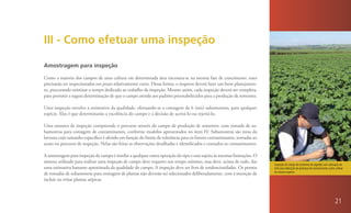 III - Como efetuar uma inspeção

Amostragem para inspeção

Como a maioria dos campos de uma cultura em determinada área encontra-se na mesma fase de crescimento, estes
precisarão ser inspecionados em prazo relativamente curto. Dessa forma, o inspetor deverá fazer um bom planejamen-
to, procurando otimizar o tempo dedicado ao trabalho de inspeção. Mesmo assim, cada inspeção deverá ser completa,
para permitir a segura determinação de que o campo atende aos padrões preestabelecidos para a produção de sementes.

Uma inspeção envolve a estimativa da qualidade, efetuando-se a contagem de 6 (seis) subamostras, para qualquer
espécie. Elas é que determinarão a excelência do campo e a decisão de aceitá-lo ou rejeitá-lo.

Uma amostra de inspeção compreende o percurso através do campo de produção de sementes, com tomada de su-
bamostras para contagem de contaminantes, conforme modelos apresentados no item IV. Subamostras são áreas da
lavoura cujo tamanho específico é aferido em função do limite de tolerância para os fatores contaminantes, tomadas ao
acaso no percurso de inspeção. Nelas são feitas as observações detalhadas e identificados e contados os contaminantes.

A amostragem para inspeção de campo é similar a qualquer outra operação do tipo e está sujeita às mesmas limitações. O
sistema utilizado para realizar uma inspeção de campo deve requerer um tempo mínimo, mas deve, acima de tudo, dar
                                                                                                                         Inspeção de campo de sementes de algodão com utilização de
uma estimativa bastante aproximada da qualidade do campo. A inspeção deve ser livre de tendenciosidades. Os pontos       kite para detecção da presença de contaminante, outra cultivar
                                                                                                                         da mesma espécie.
de tomadas de subamostras para contagem de plantas não deverão ser selecionados deliberadamente, com a intenção de
incluir ou evitar plantas atípicas.



                                                                                                                                                                               21
 