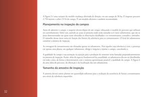 A Figura 5 é uma variante do modelo mudança alternada de direção, em um campo de 50 ha. O inspetor percorre
     2.750 metros e cobre 15/16 do campo. É um modelo eficiente e também recomendado.

     Planejamento na inspeção de campos

     Antes de adentrar o campo, o inspetor deverá dispor de um croqui, esboçando o modelo de percurso que utilizará
     no caminhamento. Sobre este, assinala ao acaso as posições onde serão tomadas as 6 (seis) subamostras, que são as
     áreas dimensionadas nas quais serão efetuadas as observações detalhadas e os contaminantes, contados e anotados.
     O tamanho dessas áreas varia em função dos limites de tolerância para os contaminantes. O total de subamostras
     constitui a amostra de inspeção.

     As contagens de contaminantes são efetuadas apenas na subamostra. Para aqueles cuja tolerância é zero, a presença
     em apenas uma planta, em qualquer subamostra, obriga o inspetor a rejeitar o campo, cancelando-o.

     A qualidade do campo e sua aceitação ou rejeição para a produção de sementes serão baseadas preponderantemente
     na amostra de inspeção. Assim, além do aspecto fundamental da casualidade, as subamostras devem ser distribuídas
     em toda a área, de forma a determinarem com a máxima aproximação possível a qualidade do campo. A Figura 6
     dá uma ideia do percurso, da obtenção e da localização das seis subamostras.

     Tamanho da amostra de inspeção

     A amostra deverá conter plantas em quantidade suficiente para a avaliação da ocorrência de fatores contaminantes
     nos níveis de tolerância requeridos.




32
 