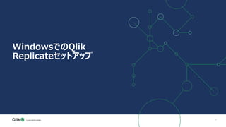 12
WindowsでのQlik
Replicateセットアップ
 