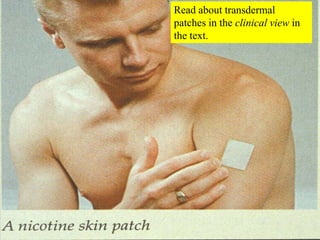 Read about transdermal patches in the clinical view in the text.<br />