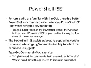 Comprehensive Introduction to Windows PowerShell for Server 2012 | PPTX