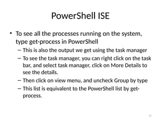 Comprehensive Introduction to Windows PowerShell for Server 2012 | PPTX