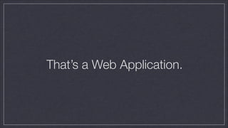 That’s a Web Application.

 