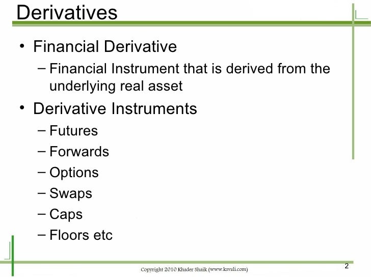 Interest Rate Derivatives
