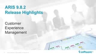 4 | © 2015 Software AG. All rights reserved. For internal use only
ARIS 9.8.2
Release Highlights
Customer
Experience
Management
 