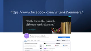 https://www.facebook.com/SriLankaSeminars/
 