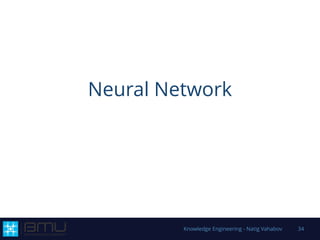 Neural Network
Knowledge Engineering - Natig Vahabov 34
 
