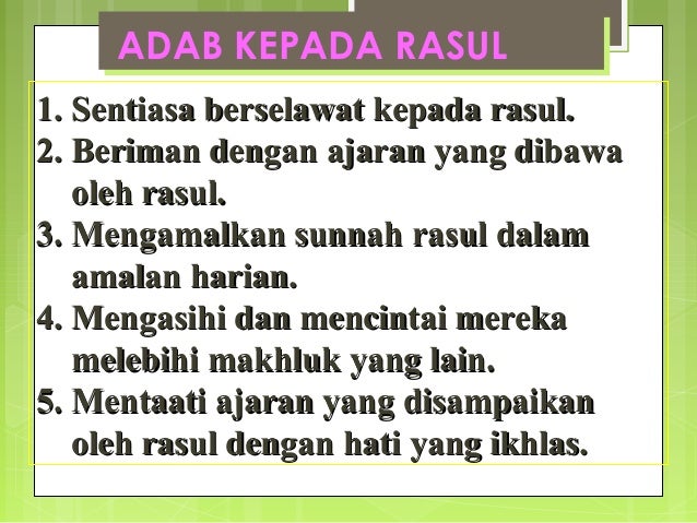 Beza Nabi Dan Rasul : Nabi dan rasul penutup sekaligus menjadi nabi