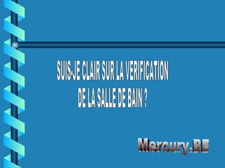 SUIS-JE CLAIR SUR LA VERIFICATION DE LA SALLE DE BAIN ? Mercury.BE 
