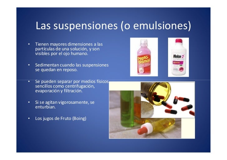 Suspensiones y emulsiones