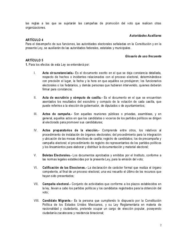 02 ley electoral del estado zacatecas 2012 02 ley electoral del estado zacatecas 2012
