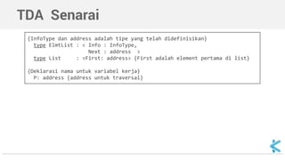 Algoritma dan Struktur Data - List | PDF