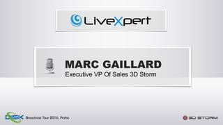 MARC GAILLARD
Executive VP Of Sales 3D Storm
 