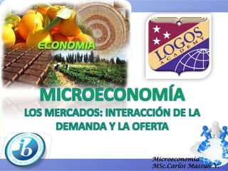 MICROECONOMÍA LOS MERCADOS: INTERACCIÓN DE LA DEMANDA Y LA OFERTA 