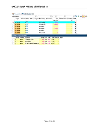 CAPACITACION PRESTO MEDICIONES 13
Página 23 de 23
 