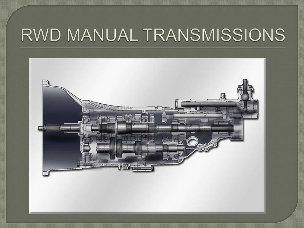 01 Manual Transmissions and Transaxles